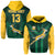 Custom South Africa Rugby Hoodie Springboks King Protea Go Bokke LT13 - Wonder Print Shop