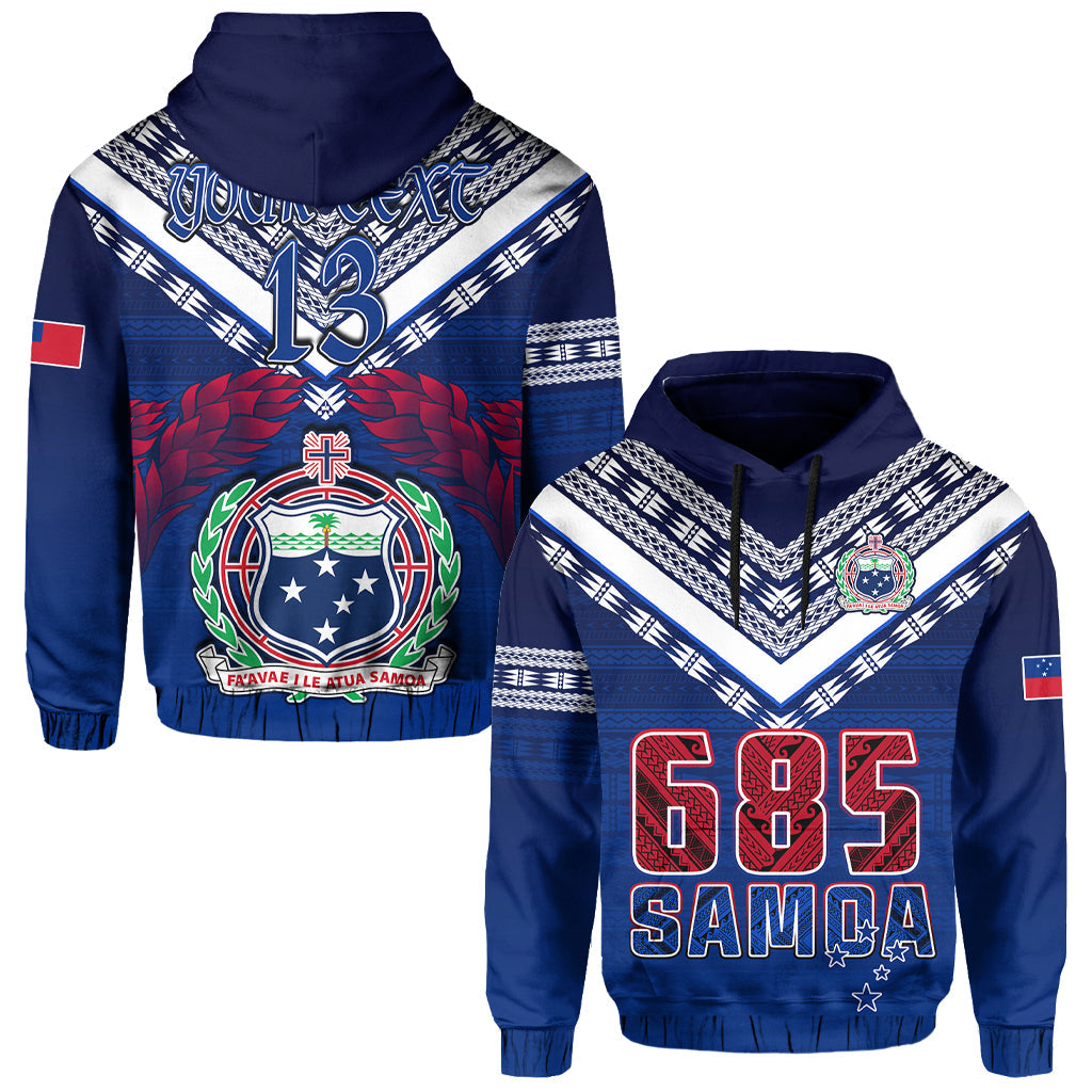 Custom Samoa 685 Hoodie Uso Aso Uma Toa Samoa Rugby History Made LT13 - Wonder Print Shop