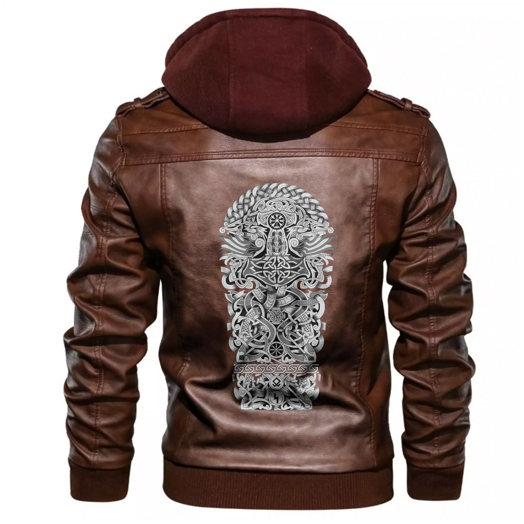 Viking Hammer's Thor Mjolnir Leather Jacket RLT12 - Wonder Print Shop