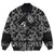 Viking Bomber Jacket Hand Holding The Hammer Of God Thor with Bandana Paisley Style RLT12 - Wonder Print Shop