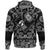 Viking Hoodie Hand Holding The Hammer Of God Thor with Bandana Paisley Style RLT12 - Wonder Print Shop