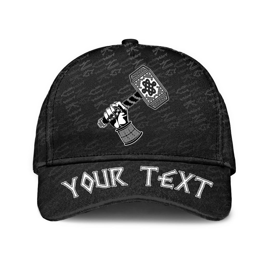 viking-classic-cap-custom-hand-holding-the-hammer-of-god-thor-classic-cap