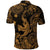 Hawaii Angry Shark Polynesian Polo Shirt Unique Style Gold LT8 - Wonder Print Shop