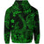 Custom Hawaii Fish Hook Polynesian Zip Hoodie Unique Style Green LT8 - Wonder Print Shop