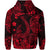 Custom Hawaii Fish Hook Polynesian Zip Hoodie Unique Style Red LT8 - Wonder Print Shop