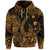 Custom Hawaii Fish Hook Polynesian Hoodie Unique Style Gold LT8 - Wonder Print Shop