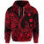 Custom Hawaii Fish Hook Polynesian Hoodie Unique Style Red LT8 - Wonder Print Shop