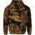 Custom Hawaii Hammer Shark Polynesian Zip Hoodie Unique Style Gold LT8 - Wonder Print Shop