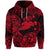 Custom Hawaii Hammer Shark Polynesian Hoodie Unique Style Red LT8 - Wonder Print Shop