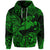 Custom Hawaii Hammer Shark Polynesian Zip Hoodie Unique Style Green LT8 - Wonder Print Shop