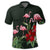 Hawaii Hibiscus Flamingo Polo Shirt - Wonder Print Shop