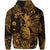 Custom Hawaii Pineapple Polynesian Zip Hoodie Unique Style Gold LT8 - Wonder Print Shop