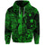 Custom Hawaii Pineapple Polynesian Zip Hoodie Unique Style Green LT8 - Wonder Print Shop