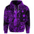 Custom Hawaii Pineapple Polynesian Zip Hoodie Unique Style Purple LT8 - Wonder Print Shop