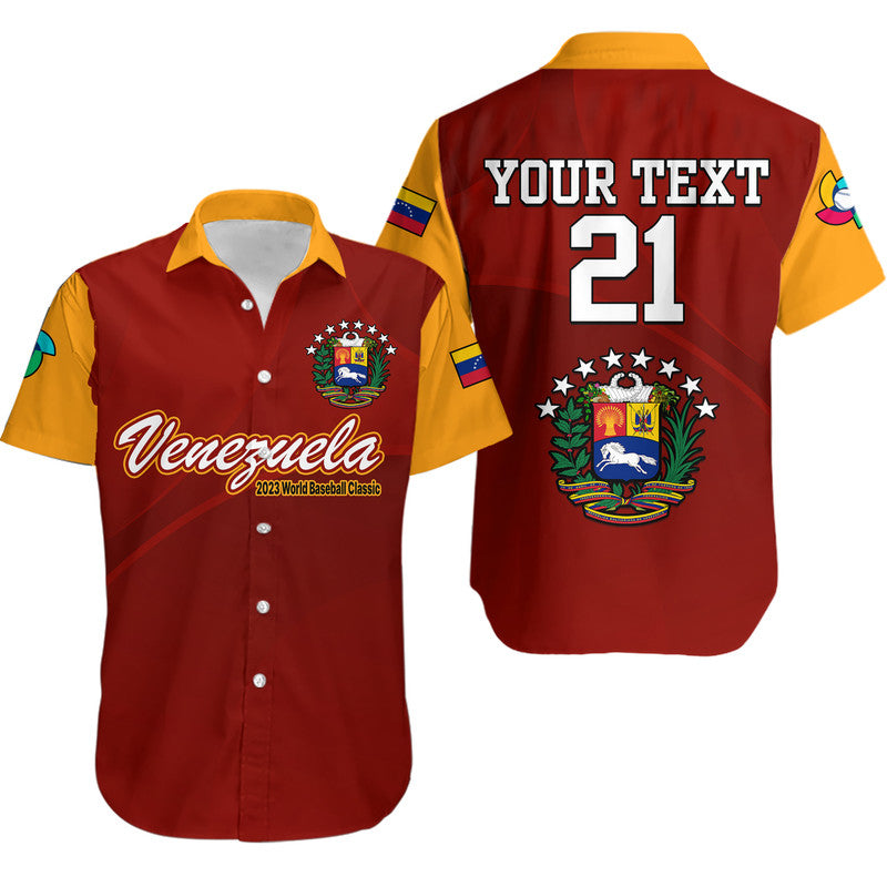 (Custom Personalised) Venezuela Baseball 2023 Hawaiian Shirt Venezuela Coat Of Arms - Wonder Print Shop