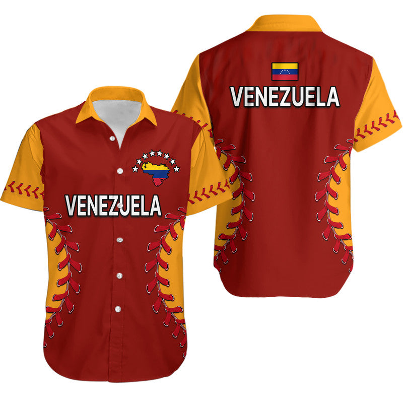 Venezuela Baseball Flag Map Hawaiian Shirt - Wonder Print Shop