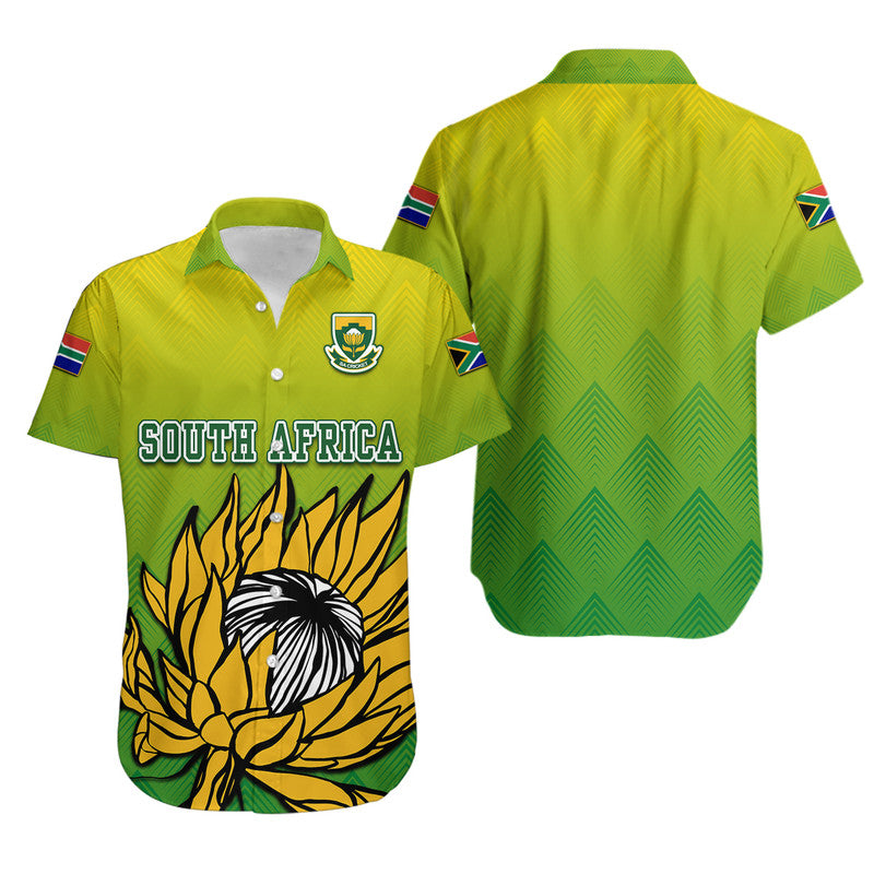 South Africa National Cricket Team Hawaiian Shirt Proteas Sports Yellow Style - Wonder Print Shop