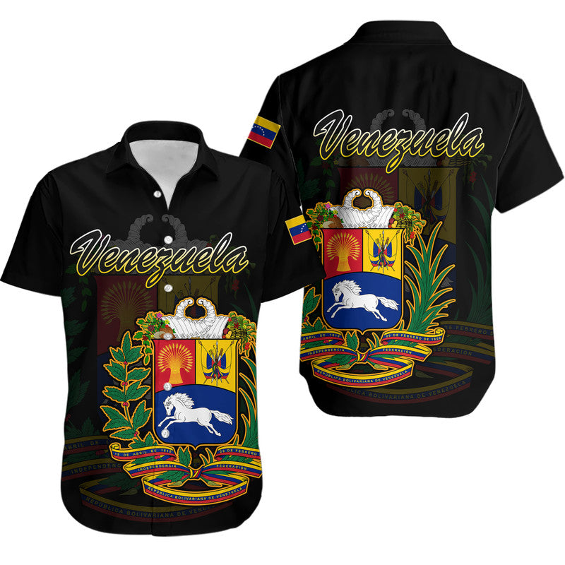 Venezuela Coat Of Arms Hawaiian Shirt - Wonder Print Shop