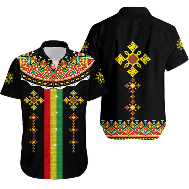 ethiopia-cross-hawaiian-shirt-geometric-ethnic