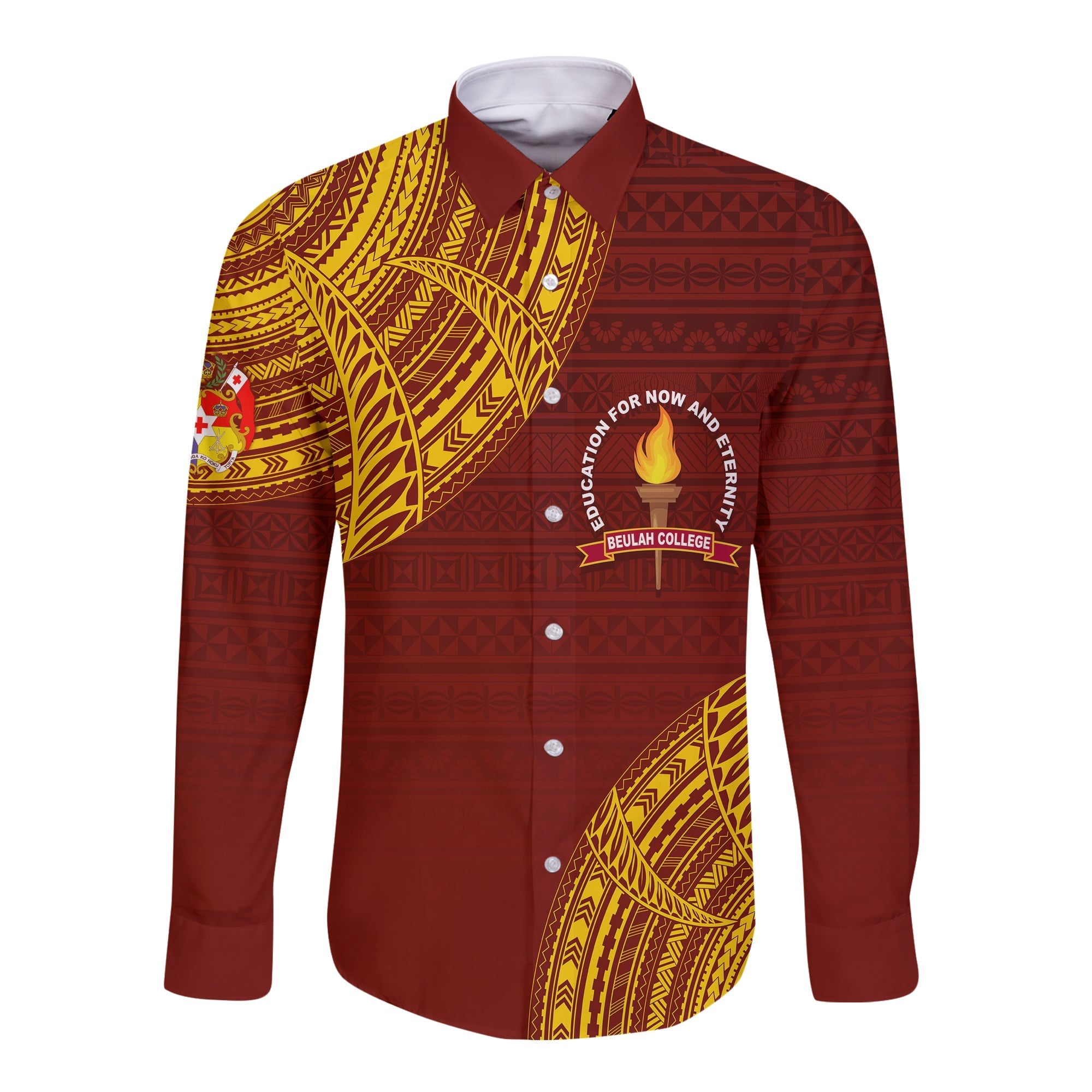 (Custom Personalize) Tonga Kolisi Beulah Hawaii Long Sleeve Button Shirt BAC We Are One - Wonder Print Shop