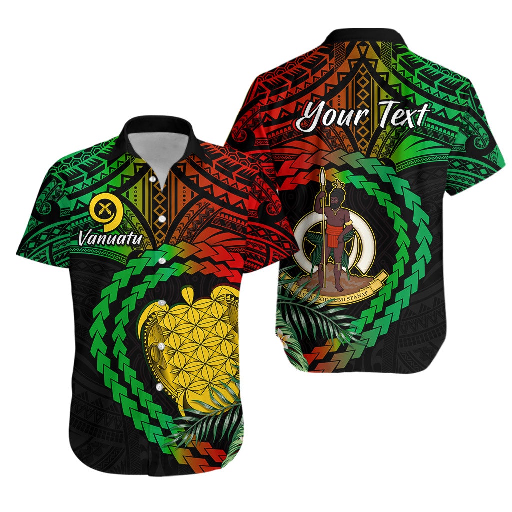 (Custom Personalised) Vanuatu Heart Polynesian Hawaiian Shirt Turtle Sand Drawings LT13 - Wonder Print Shop