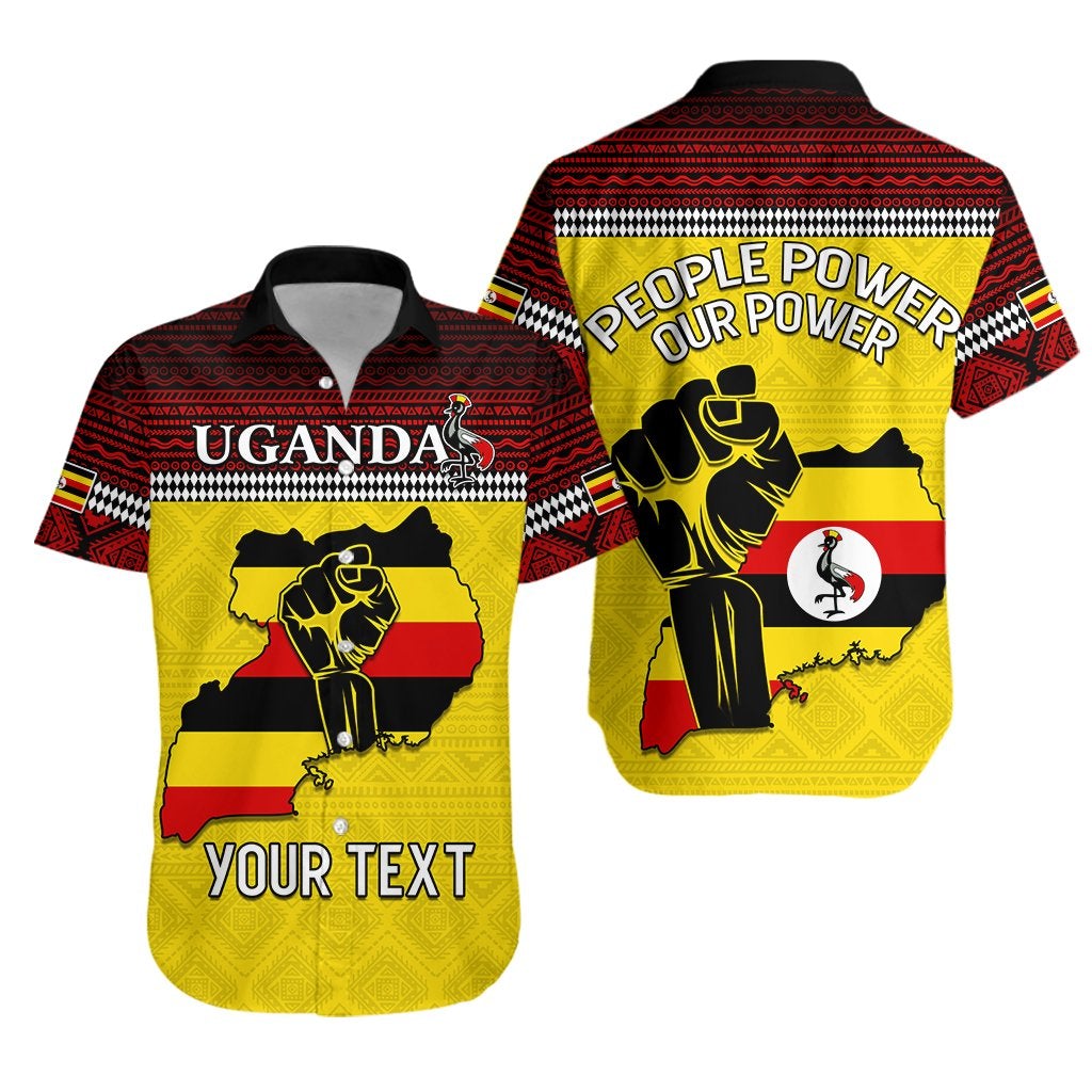 (Custom Personalised) Uganda Hawaiian Shirt African Pattern People Power Our Power LT13 - Wonder Print Shop