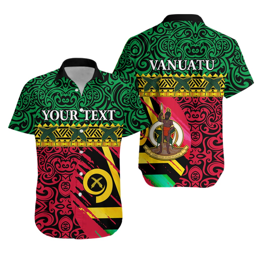 (Custom Personalised) Vanuatu Dreamy Hawaiian Shirt Flag and Pattern LT13 - Wonder Print Shop