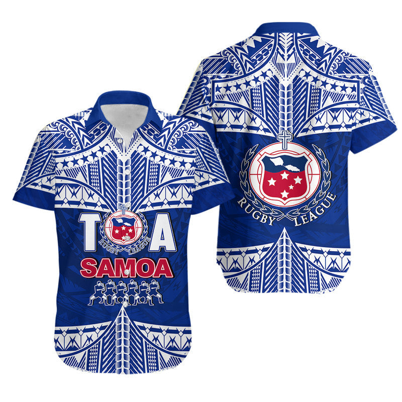 Toa Samoa Rugby Hawaiian Shirt Siva Tau LT6 - Wonder Print Shop