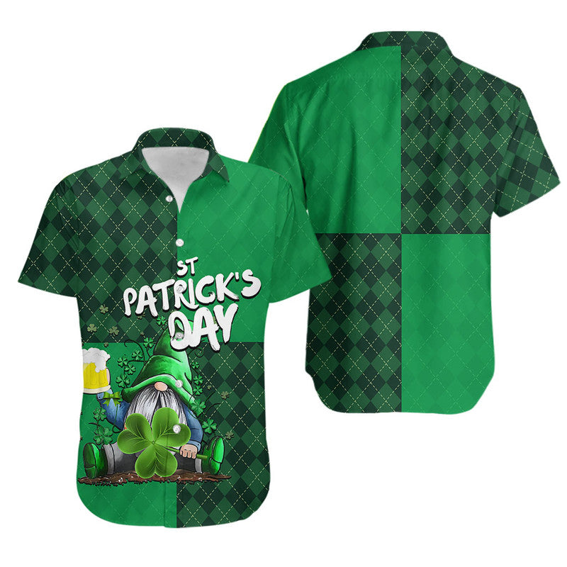 St Patrick's Day-Gnome Drinking Beer Hawaiian Shirt LT6 - Wonder Print Shop