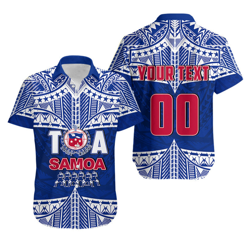 Custom Personalised And Number Toa Samoa Rugby Hawaiian Shirt Siva Tau LT6 - Wonder Print Shop