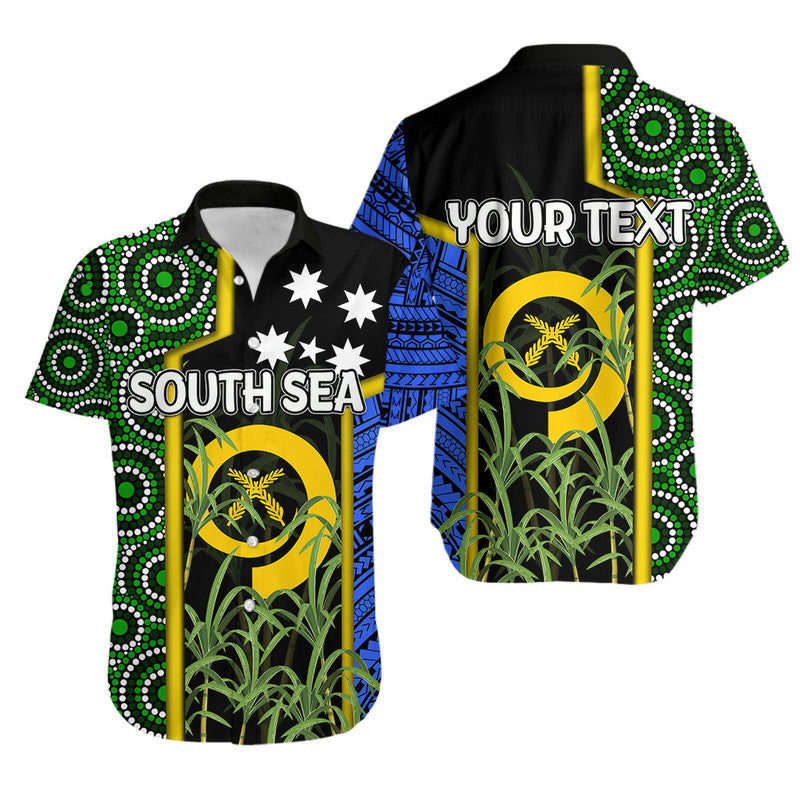 Custom Personalised South Sea Islanders Flag Style Hawaiian Shirt Vanuatu LT6 - Wonder Print Shop