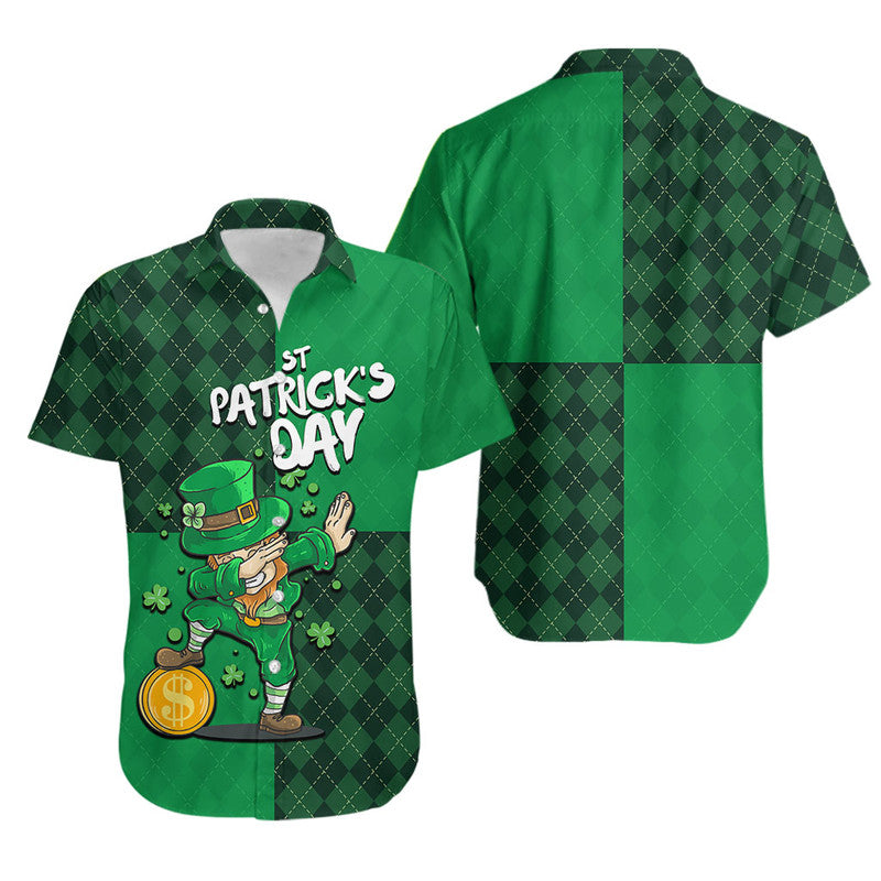 St Patrick's Day-Leprechaun Dabbing Hawaiian Shirt LT6 - Wonder Print Shop