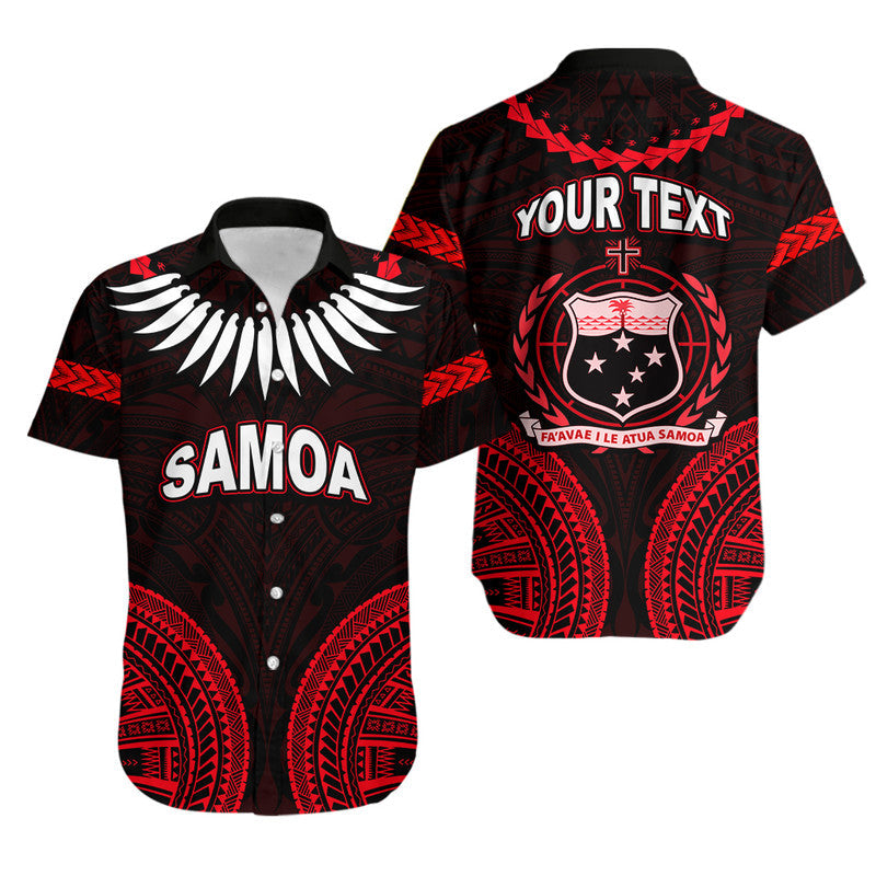 custom-personalised-samoa-ula-nifo-tribal-hawaiian-shirt-red-style