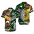 New Zealand Australia Hawaiian Couple Outfits Maori Aboriginal Matching Hawaiian Shirt And Dress Together Green LT8 - Wonder Print Shop