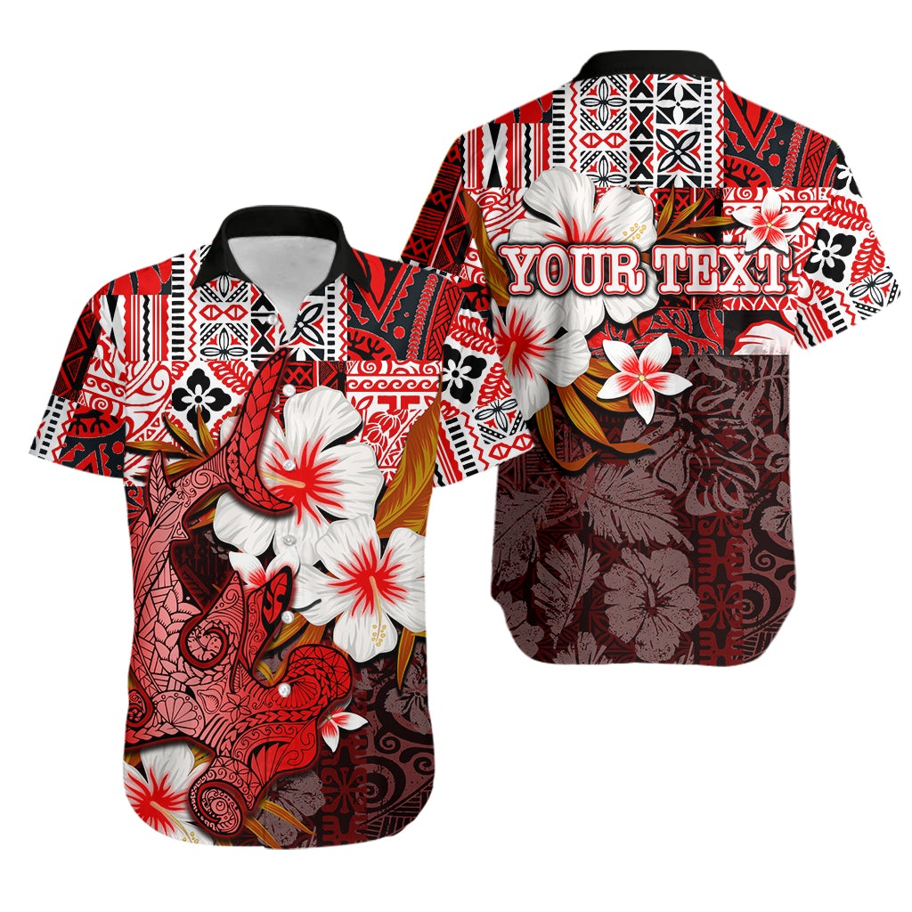 (Custom Personalised) Hammerhead shark Hawaiian Shirt Hawaii Style Red LT6 - Wonder Print Shop