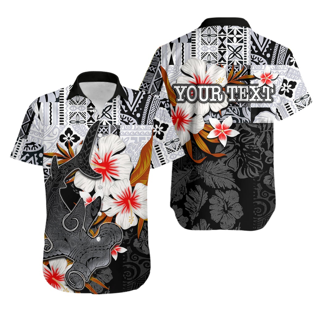 (Custom Personalised) Hammerhead shark Hawaiian Shirt Hawaii Style White LT6 - Wonder Print Shop