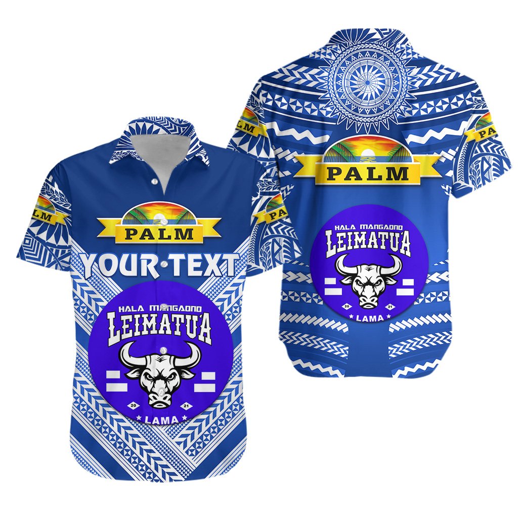 (Custom Personalised) Mate Ma'a Tonga Hawaiian Shirt Leimatu'a Bulls Creative Style - Blue NO.1 LT8 - Wonder Print Shop