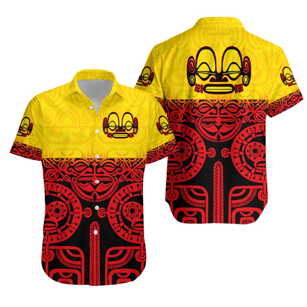 Marquesas Islands Hawaiian Shirt Marquesan Tattoo Special Style - Gradient Red LT8 - Wonder Print Shop