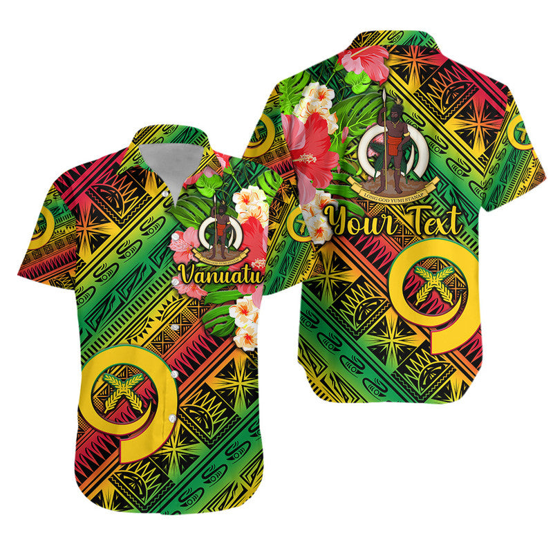 (Custom Personalised) Vanuatu Hawaiian Shirt Independence Be Proud Vanuatu Flag - Gradient Vibes LT8 - Wonder Print Shop