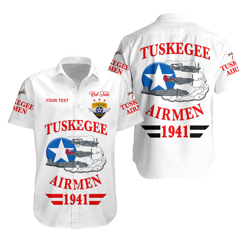 (Custom Personalised) Tuskegee Airmen Hawaiian Shirt The White Tails Original Style - White LT8 - Wonder Print Shop