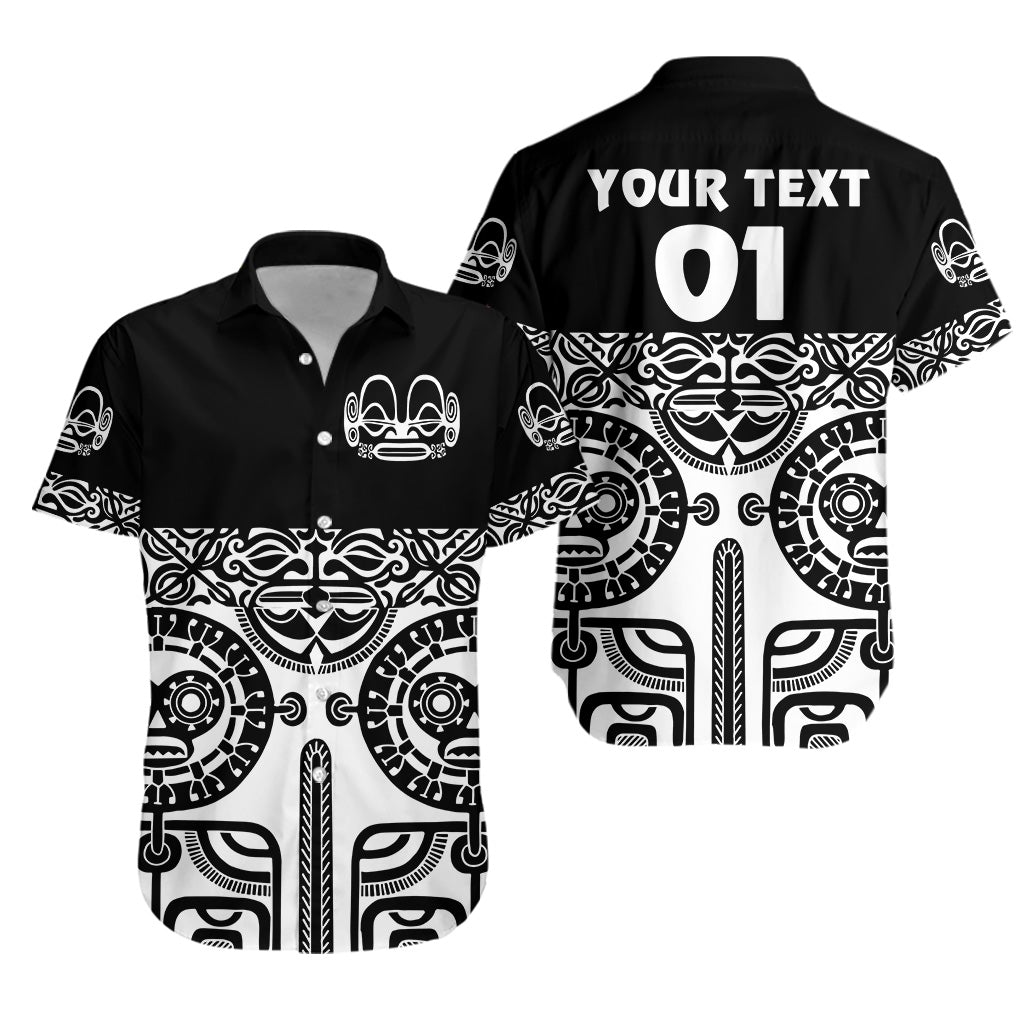 (Custom Personalised) Marquesas Islands Hawaiian Shirt Marquesan Tattoo Special Style - Black LT8 - Wonder Print Shop