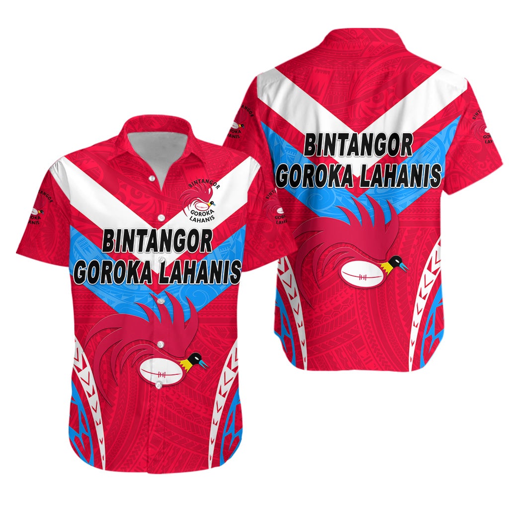 Papua New Guinea Bintangor Goroka Lahanis Hawaiian Shirt Rugby Original Style Red LT8 - Wonder Print Shop