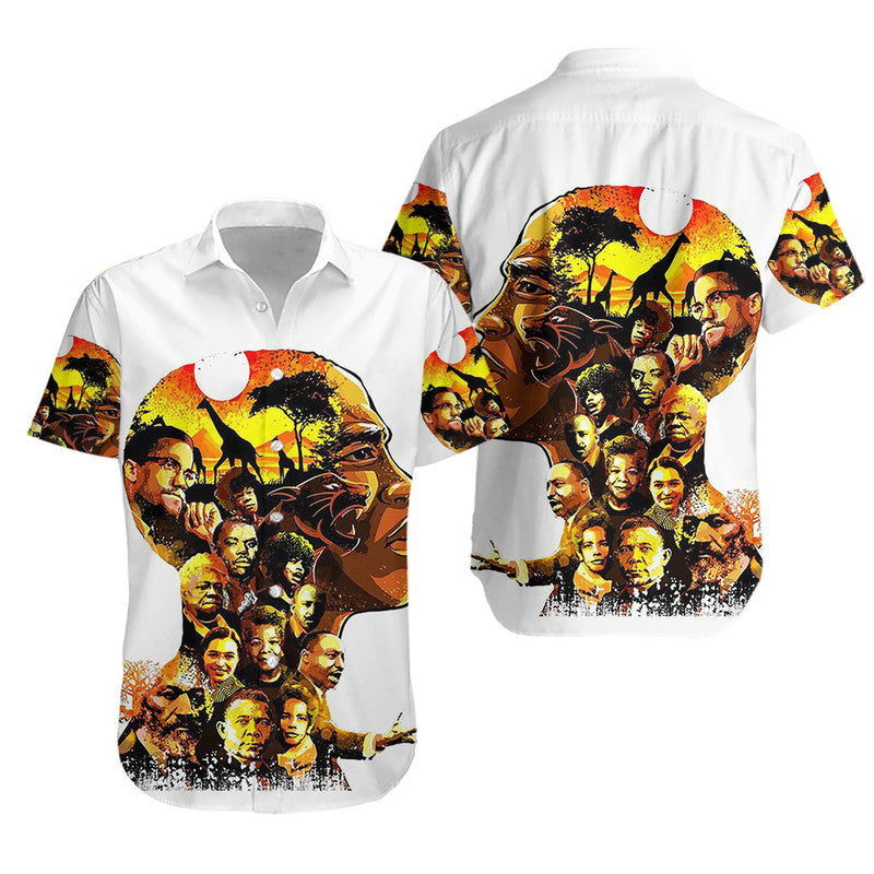 Civil Rights Leaders Hawaiian Shirt African American Pride Art LT8 - Wonder Print Shop