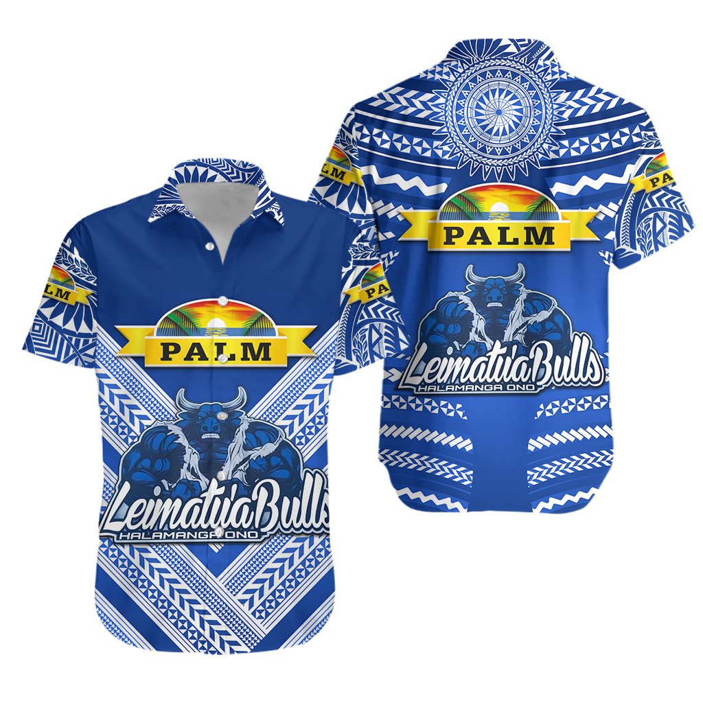 Mate Ma'a Tonga Hawaiian Shirt Leimatu'a Bulls Creative Style Blue LT8 - Wonder Print Shop