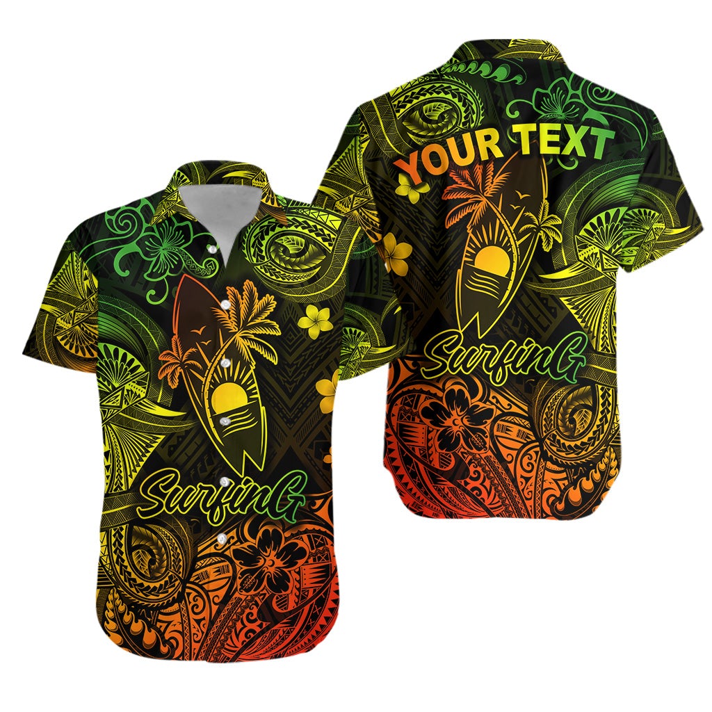 (Custom Personalised) Hawaii Surfing Polynesian Hawaiian Shirt Unique Style - Reggae LT8 - Wonder Print Shop