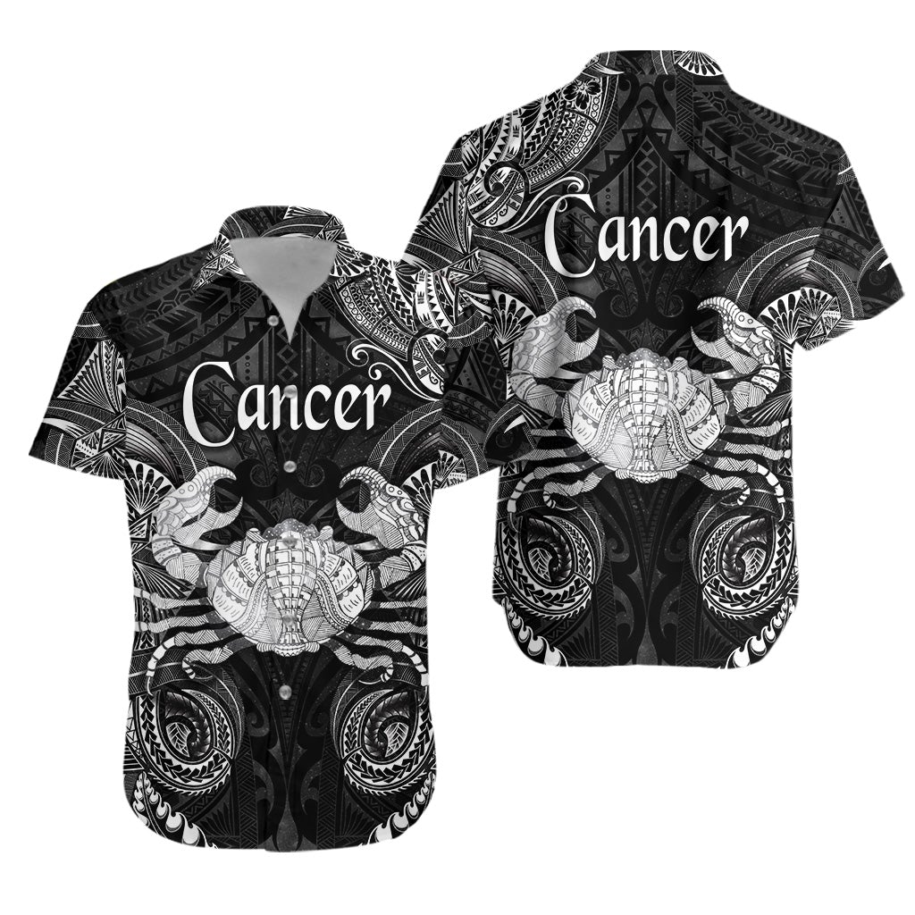 Cancer Zodiac Polynesian Hawaiian Shirt Unique Style - Black LT8 - Wonder Print Shop