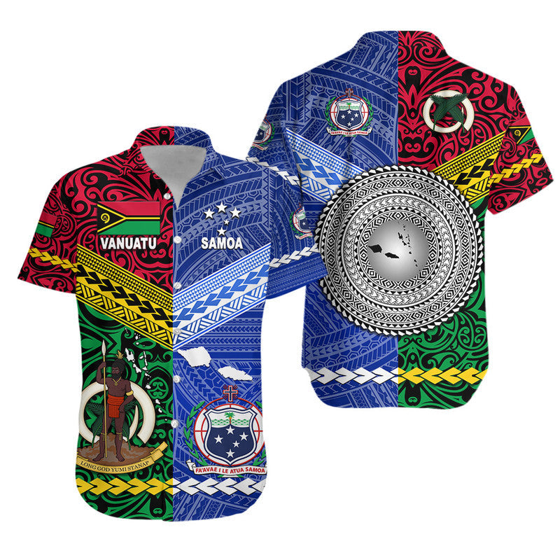 Samoa and Vanuatu Hawaiian Shirt Together LT8 - Wonder Print Shop