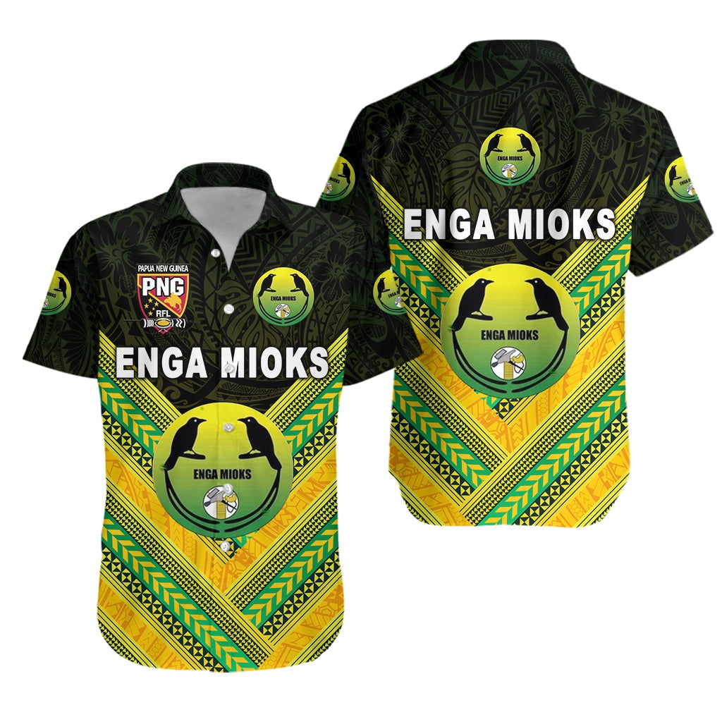 Papua New Guinea Enga Mioks Hawaiian Shirt Rugby Original Style Black LT8 - Wonder Print Shop