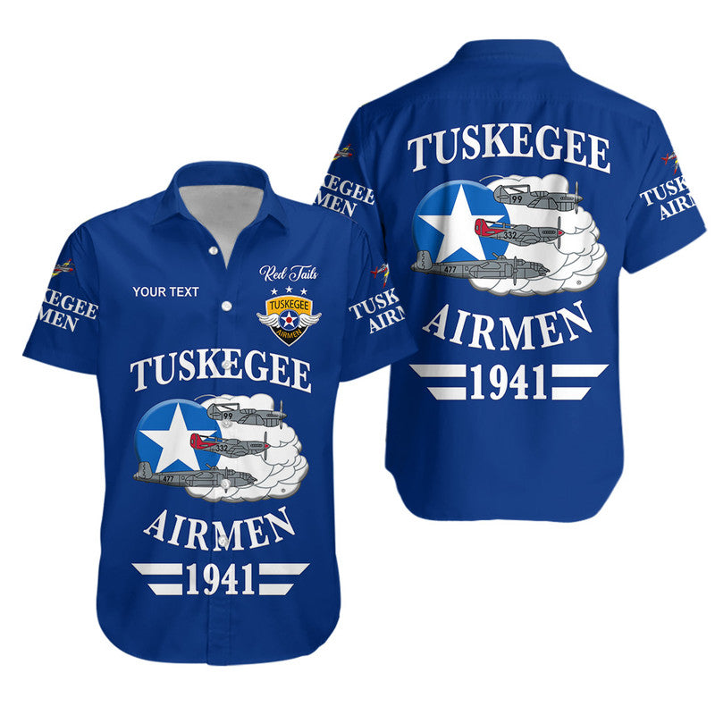 (Custom Personalised) Tuskegee Airmen Hawaiian Shirt The Blue Tails Original Style - Blue LT8 - Wonder Print Shop