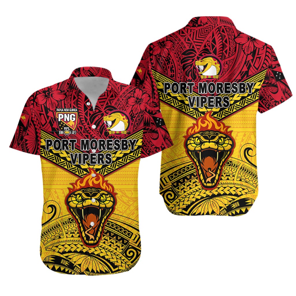 Papua New Guinea Port Moresby Vipers Hawaiian Shirt Rugby Original Style Red LT8 - Wonder Print Shop